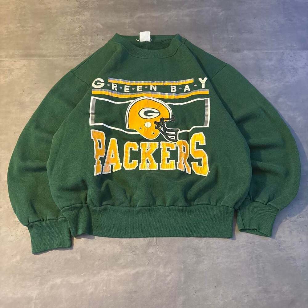 Vintage Green Bay Packers Crewneck Sweatshirt Green